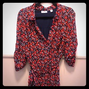 New York and Company Floral Wrap dress